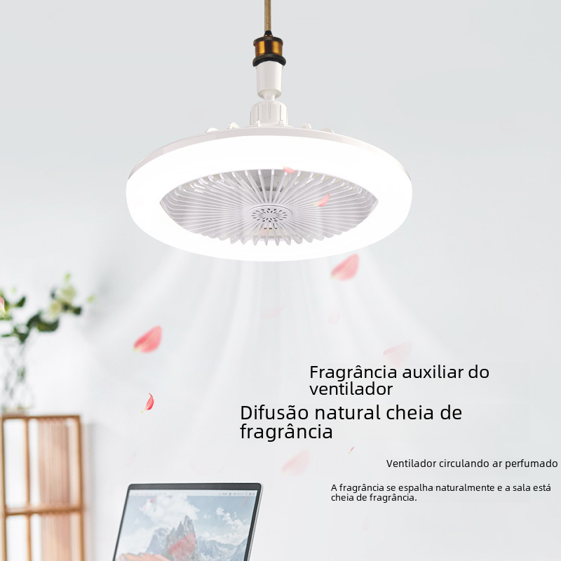 Aromatherapy Ceiling Fan with LED Light & Remote Control – 30W Modern Flush Mount - HomeVista Furniture's Llc