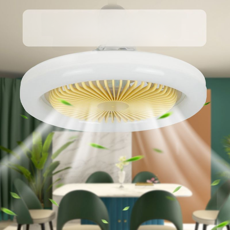 LED Ceiling Fan Light with Remote Control – 36W Modern Flush Mount, 5 Colors - HomeVista Furniture's Llc