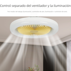 LED Ceiling Fan Light with Remote Control – 36W Modern Flush Mount, 5 Colors - HomeVista Furniture's Llc
