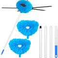 Ceiling Fan Cleaner Duster 2-Pack – Extendable 10-50 Inch, Reusable Microfiber, 360° Clean - HomeVista Furniture's Llc
