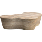Slab Faux Travertine Coffee Table