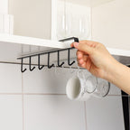 Metal Hooks Storage Shelf for Kitchen and Bathroom Organizer - HomeVista Furniture's Llc