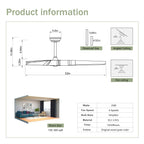 Metal Ceiling Fan - HomeVista Furniture's Llc