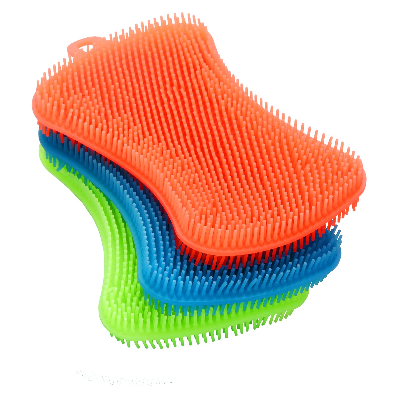 3PCS OstWony Silicone Dish Sponges Super Food-Grade Silicone Sponges Kitchen Sponge Multi-Purpose and Efficient Sponge Kitchen Gadgets Especial Delicate Kitchen Sponge Brush - HomeVista Furniture's Llc