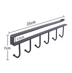 Metal Hooks Storage Shelf for Kitchen and Bathroom Organizer - HomeVista Furniture's Llc