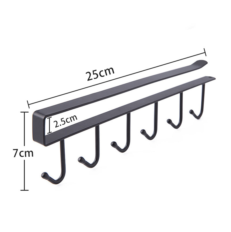 Metal Hooks Storage Shelf for Kitchen and Bathroom Organizer - HomeVista Furniture's Llc