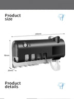 UV Toothbrush Sterilizer & Wall-Mounted Holder with UV Sanitizer - HomeVista Furniture's Llc