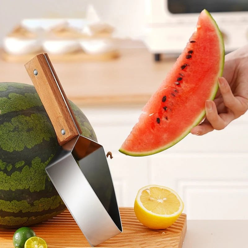 New Watermelon Splitter Watermelon Cutting Artifact 430 Stainless Steel Cutting Piece Splitter Household Melon Triangle Cutting Knife Fruit Knife Kitchen Gadgets - HomeVista Furniture's Llc