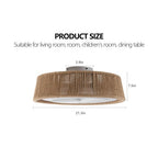 Bohemian Style LED Dimmable Ceiling Light With Built-in Fan - Remote Control - HomeVista Furniture's Llc