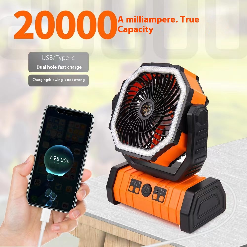 Outdoor Household Power Bank LED Light Camping Fan - HomeVista Furniture's Llc