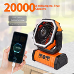 Outdoor Household Power Bank LED Light Camping Fan - HomeVista Furniture's Llc
