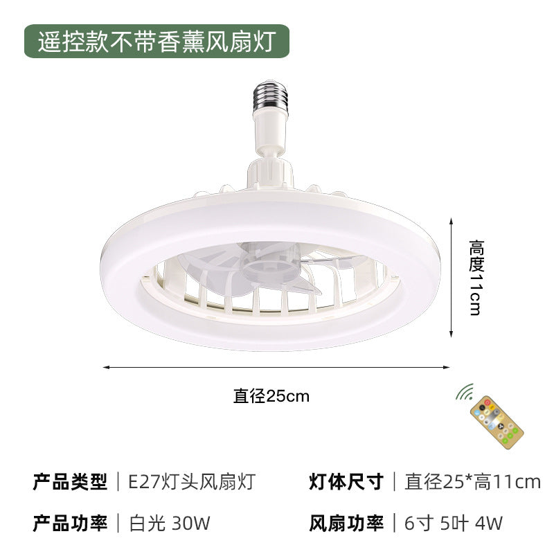 Aromatherapy Ceiling Fan with LED Light & Remote Control – 30W Modern Flush Mount - HomeVista Furniture's Llc