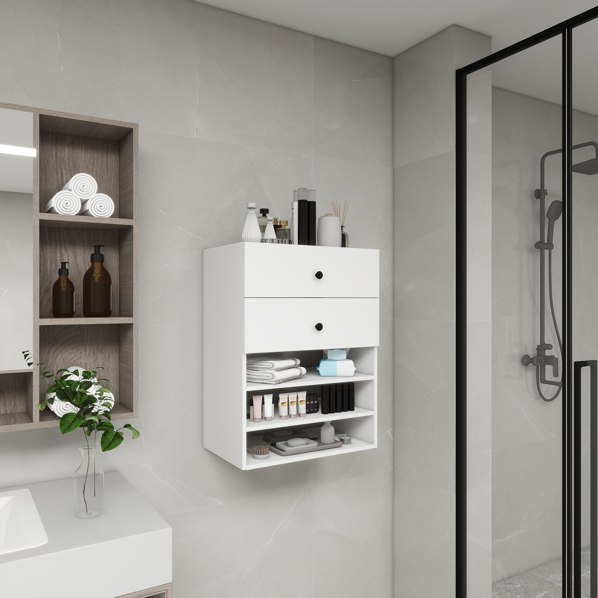 C1 Modular Wooden Closet Organizer System - HomeVista Furniture's Llc