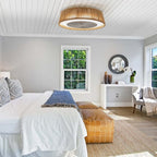 Bohemian Style LED Dimmable Ceiling Light With Built-in Fan - Remote Control - HomeVista Furniture's Llc