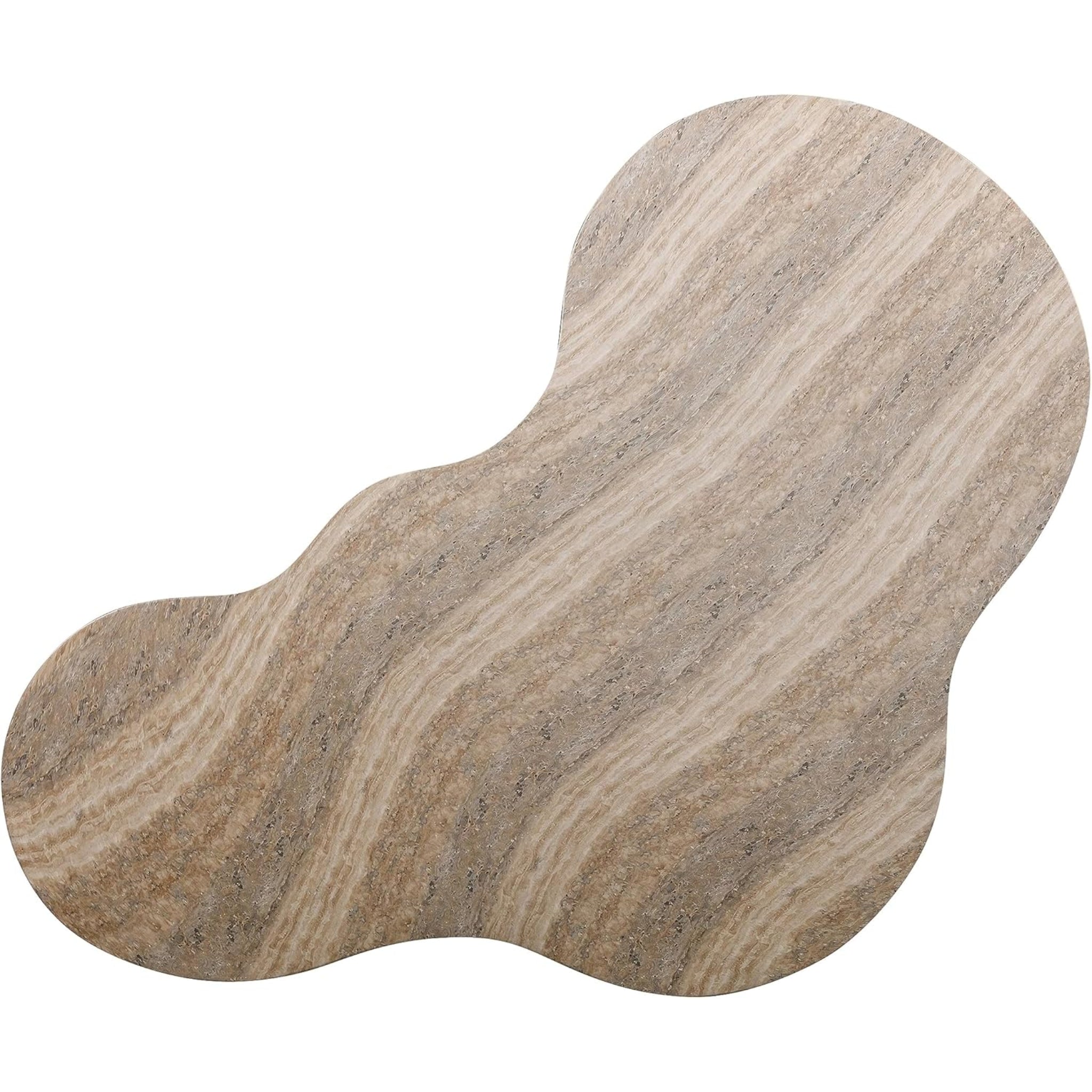 Slab Faux Travertine Coffee Table