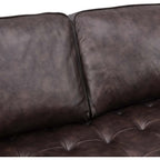 Valour Sectional, 98" Sofa, Brown