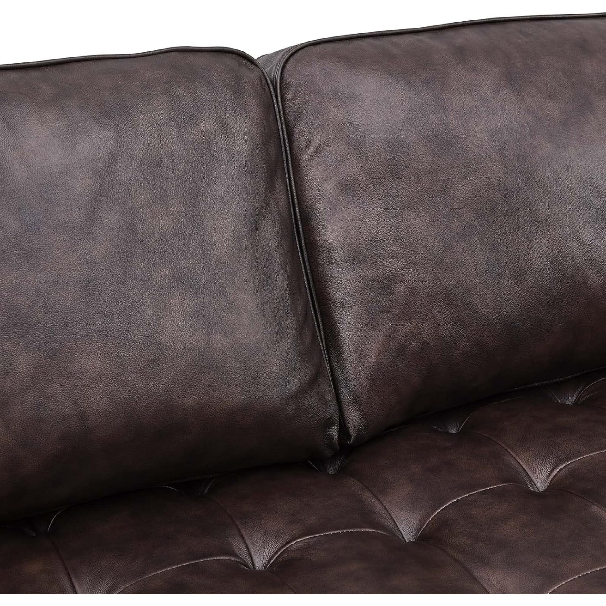 Valour Sectional, 98" Sofa, Brown