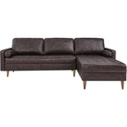 Valour Sectional, 98" Sofa, Brown