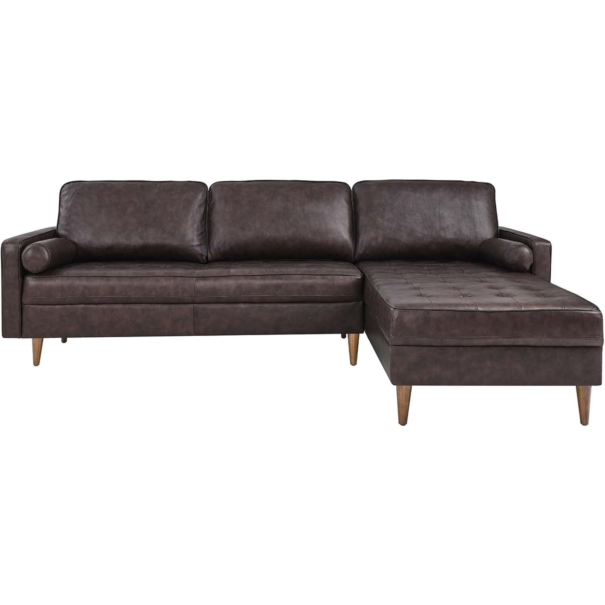 Valour Sectional, 98" Sofa, Brown