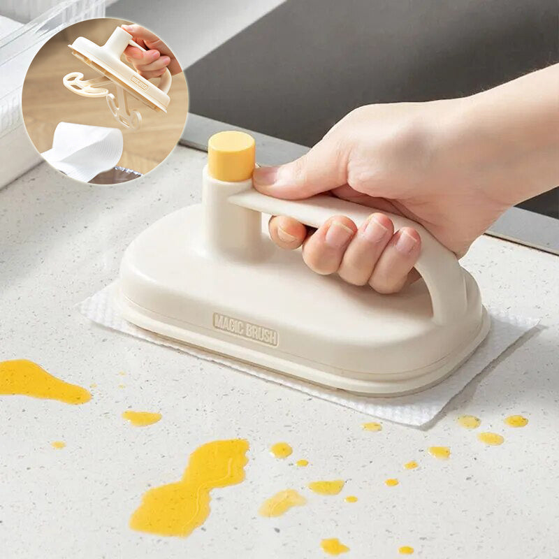 Kitchen Bathroom Toilet Cleaning Magic Brush Glass Wall Cleaning Bath Brush Handle Cleaning Rag Ceramic Window Slot Clean Brush Kitchen Gadgets - HomeVista Furniture's Llc