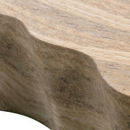 Slab Faux Travertine Coffee Table