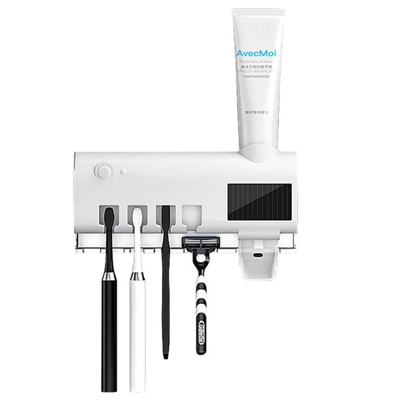 UV Toothbrush Sterilizer & Wall-Mounted Holder with UV Sanitizer - HomeVista Furniture's Llc