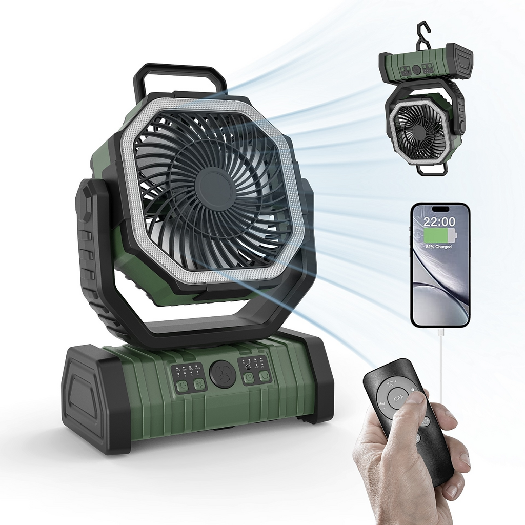 Outdoor Household Power Bank LED Light Camping Fan - HomeVista Furniture's Llc