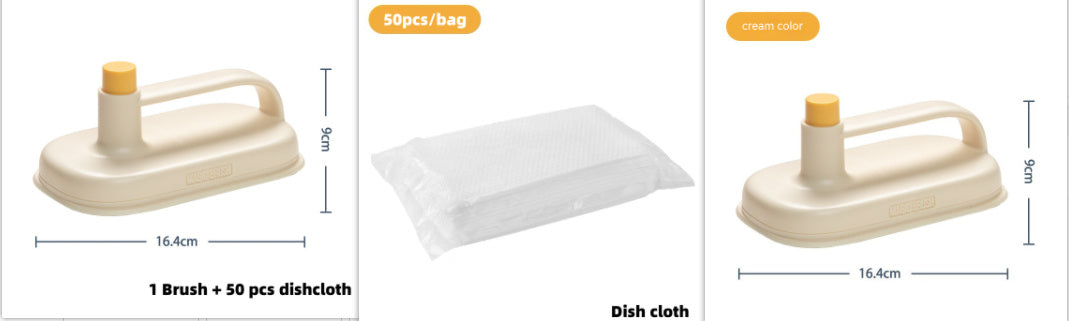 Kitchen Bathroom Toilet Cleaning Magic Brush Glass Wall Cleaning Bath Brush Handle Cleaning Rag Ceramic Window Slot Clean Brush Kitchen Gadgets - HomeVista Furniture's Llc