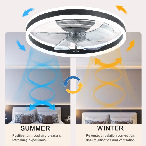 Ceiling Fan With Lighted Dimmable LEDs - HomeVista Furniture's Llc