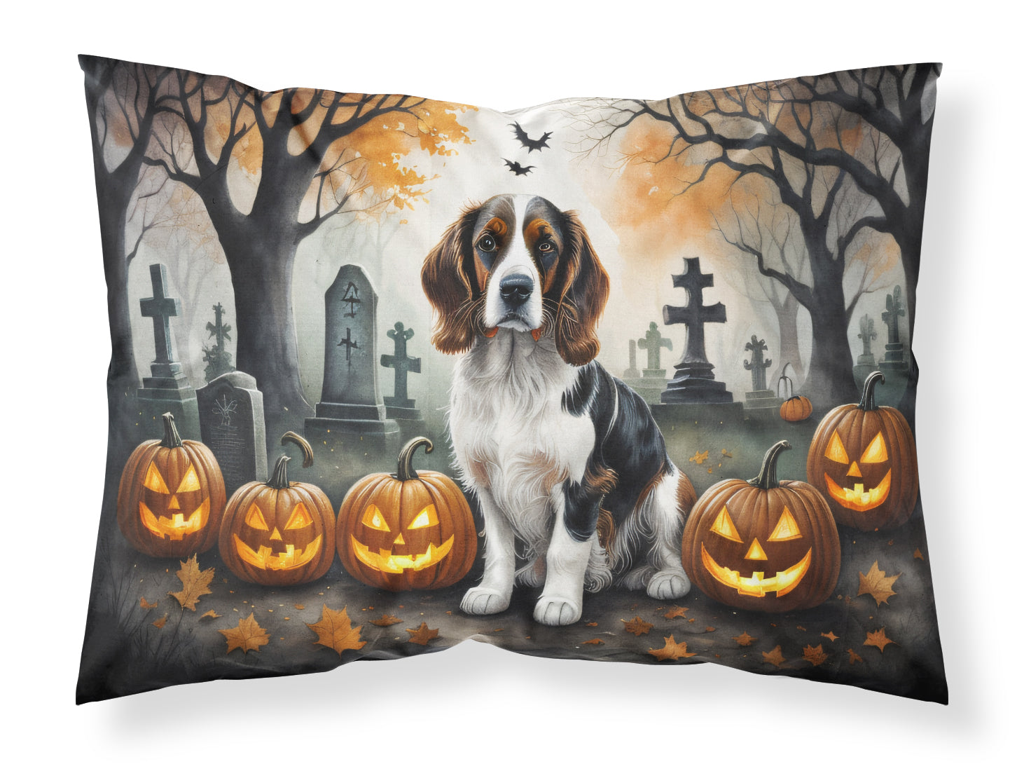 Welsh Springer Spaniel Spooky Halloween Standard Pillowcase - HomeVista Furniture's Llc