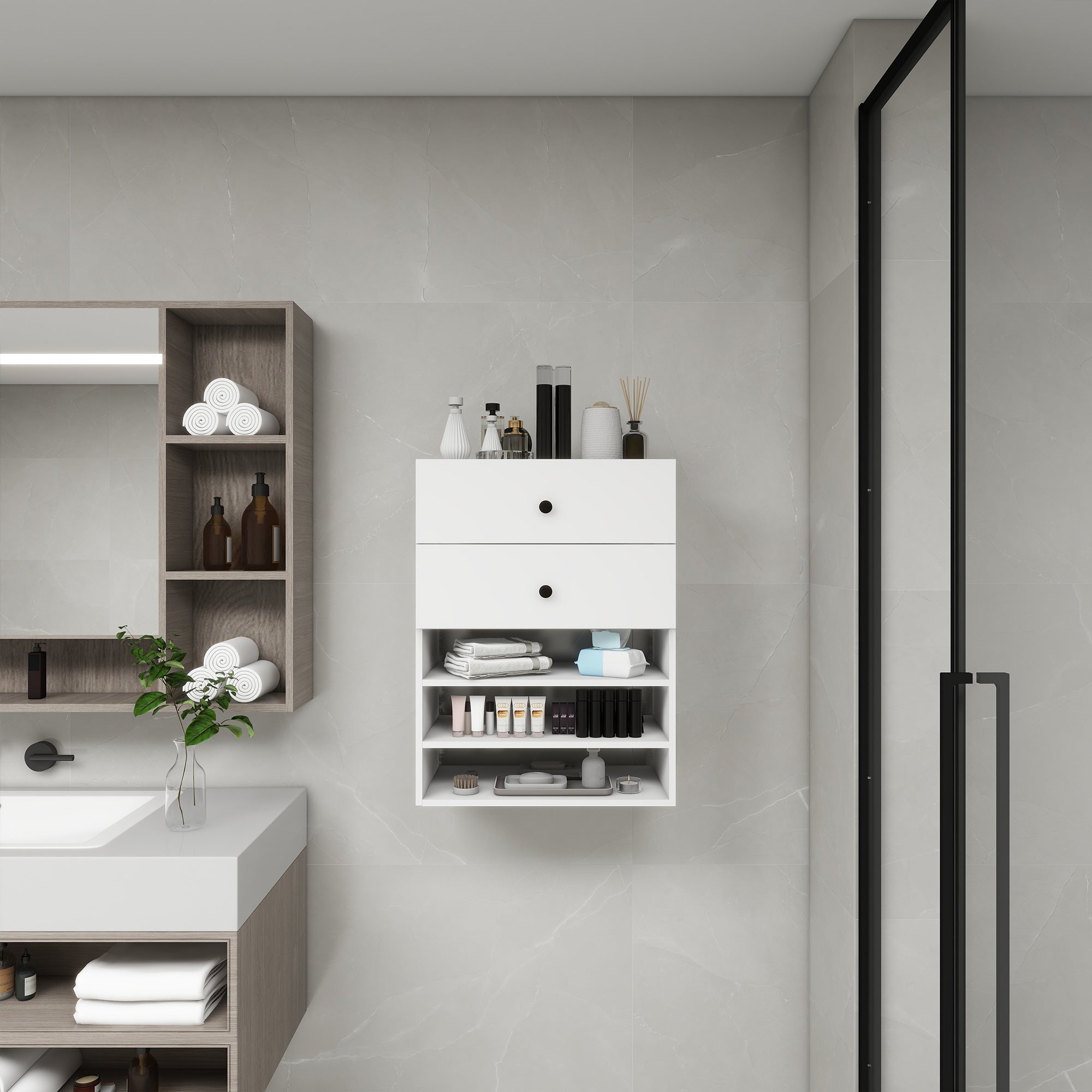 C1 Modular Wooden Closet Organizer System - HomeVista Furniture's Llc