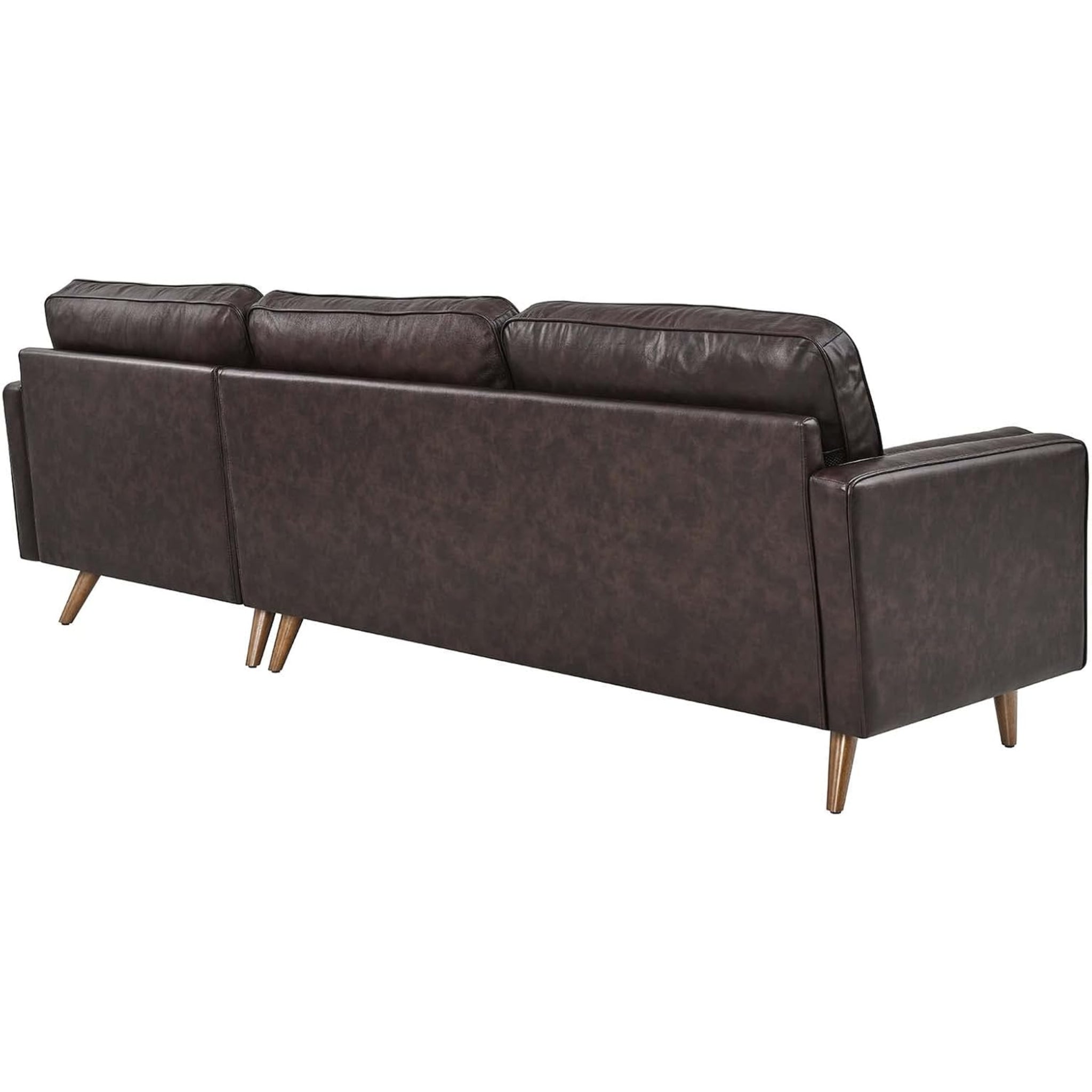 Valour Sectional, 98" Sofa, Brown