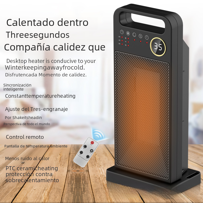 Remote Control Energy-Efficient Heater Fan (Vertical) - HomeVista Furniture's Llc